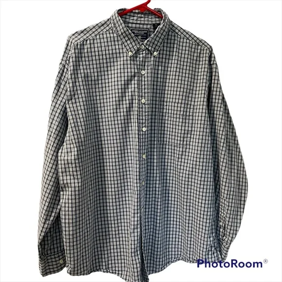 American Eagle Men’s Long Sleeve Shirt Button Up Plaid Gently Worn XL - Picture 1 of 6